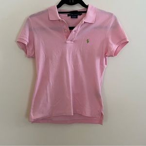 Ralph Lauren Light Pink Short Sleeve Collared Polo